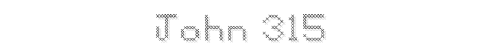 John 315 font